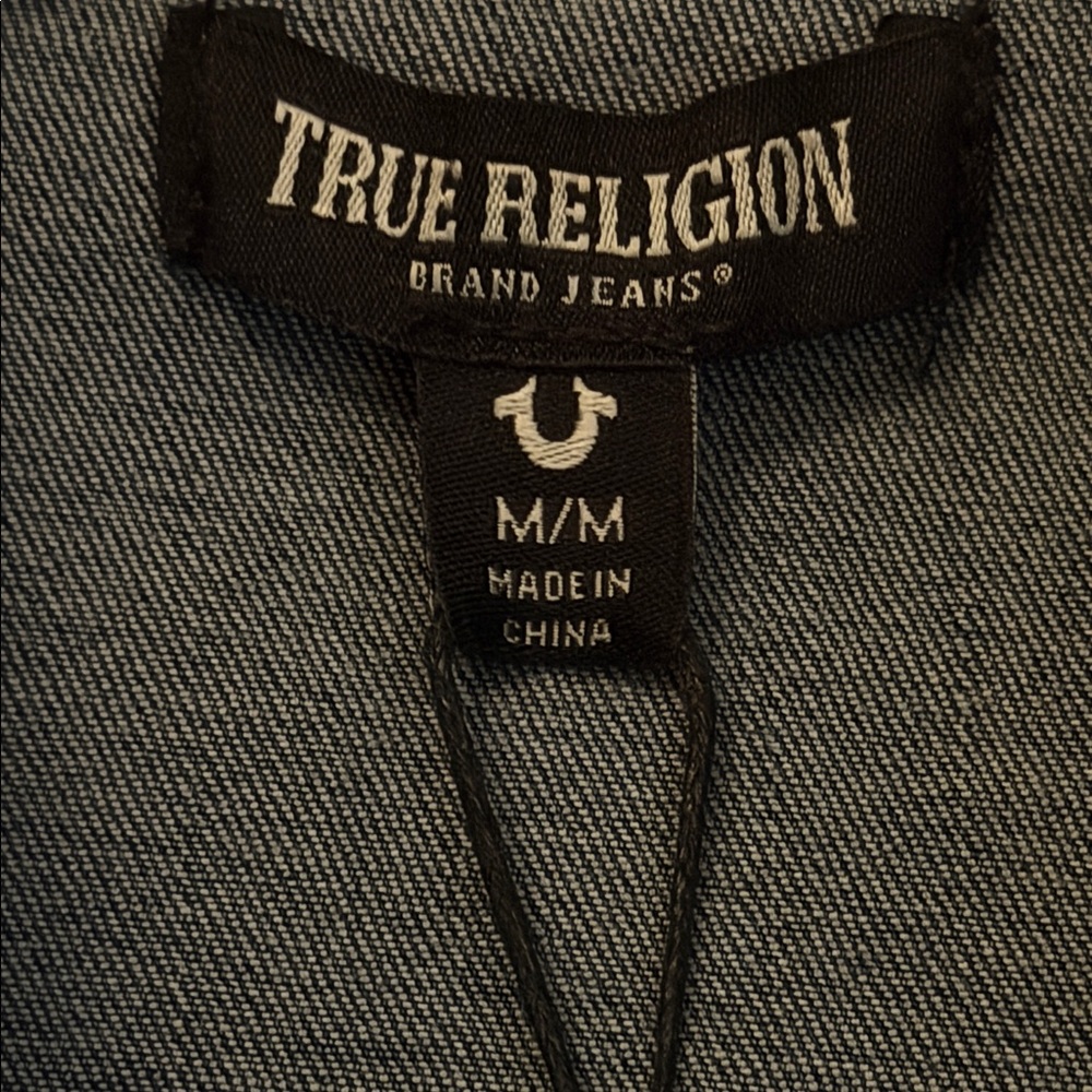 TRUE RELIGION Georgia Denim Glitter Shirt - Picture 13 of 16